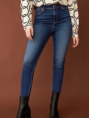 F&F Blue Contour Skinny Jeans - Image 1 of 2