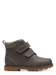 Clarks Grey Multi Fit Heath Strap Boots - Image 1 of 7