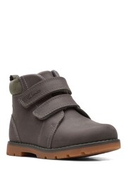 Clarks Grey Multi Fit Heath Strap Boots - Image 3 of 7