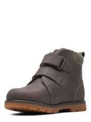 Clarks Grey Multi Fit Heath Strap Boots - Image 4 of 7