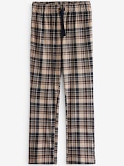 Navy/Tan Check Motionflex Cosy Pyjamas Set - Image 10 of 11