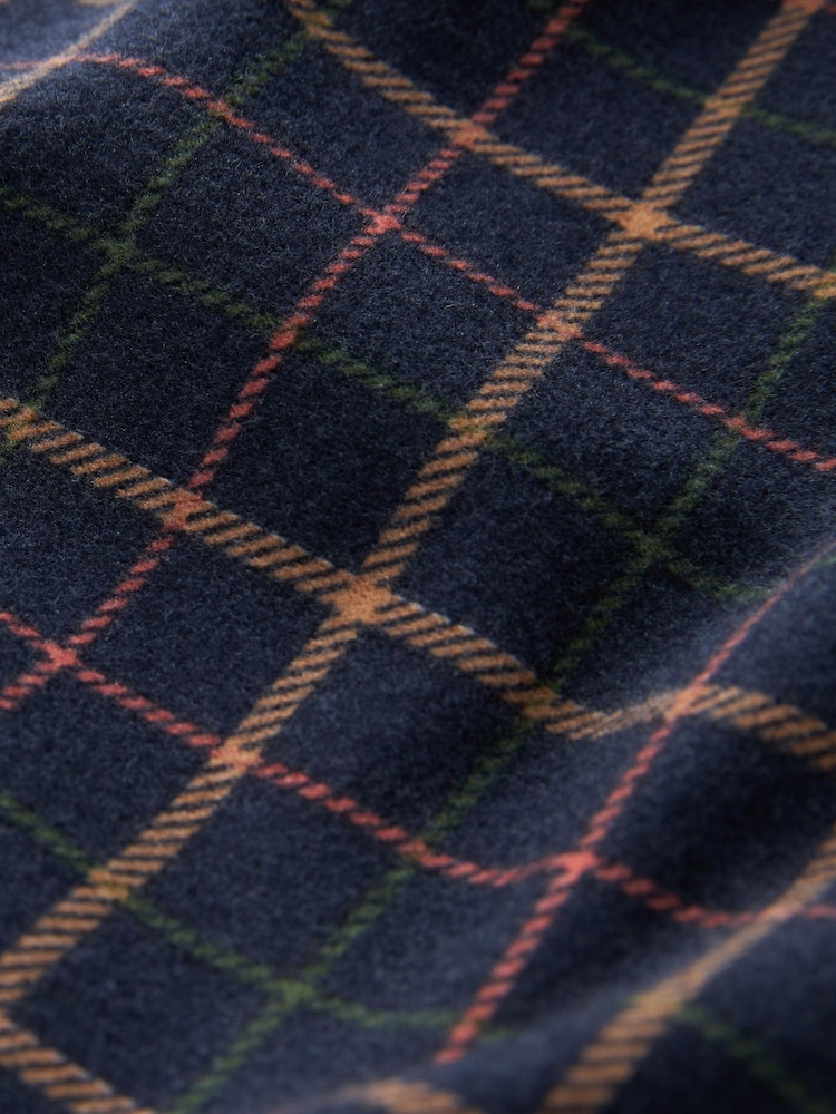 Tan/Navy Blue Check Motionflex Cosy Pyjamas Set - Image 10 of 10