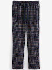 Tan/Navy Blue Check Motionflex Cosy Pyjamas Set - Image 9 of 10