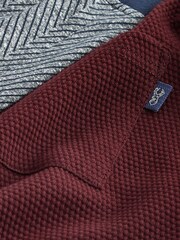 Red/Navy Blue Herringbone Motionflex Cosy Cuffed Pyjamas Set - Image 10 of 10