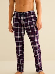 Plum Purple Check Motionflex Cosy Pyjama Bottoms - Image 1 of 8
