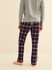 Plum Purple Check Motionflex Cosy Pyjama Bottoms - Image 4 of 8
