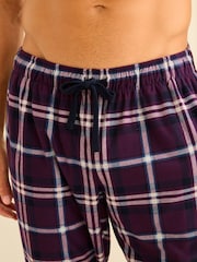 Plum Purple Check Motionflex Cosy Pyjama Bottoms - Image 6 of 8