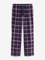 Plum Purple Check Motionflex Cosy Pyjama Bottoms - Image 7 of 8