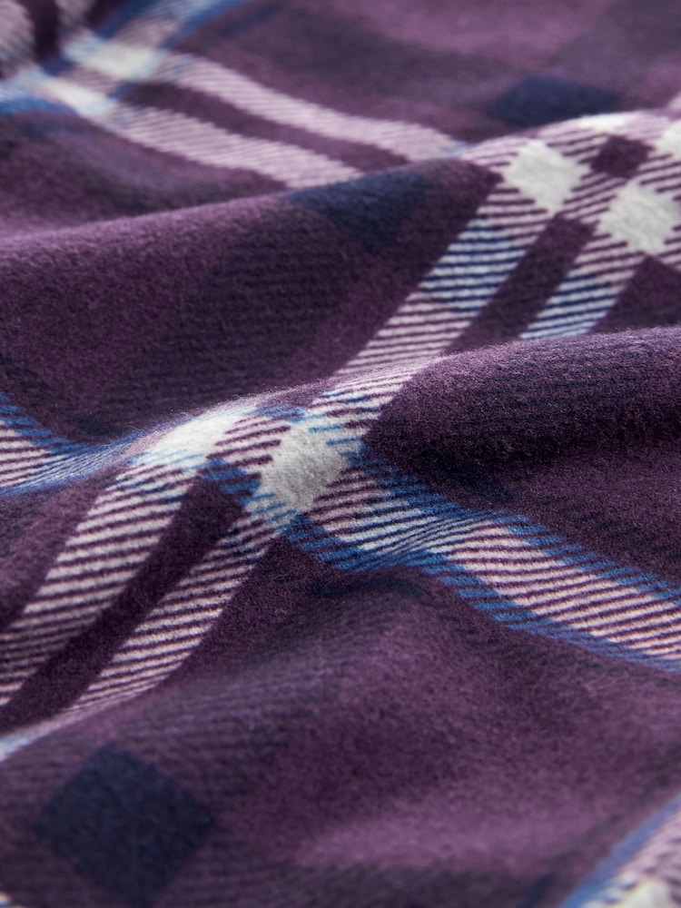 Plum Purple Check Motionflex Cosy Pyjama Bottoms - Image 8 of 8