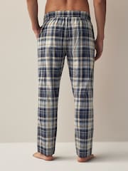 رمادي - رداء سفلي للبيجامات مربعات محبوك ناعم - صورة 3 من 6