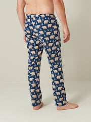 Navy Blue Bear Motionflex Cosy Pyjama Bottoms - Image 3 of 7