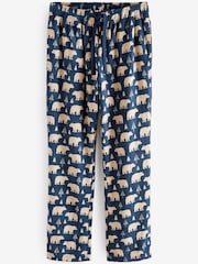 Navy Blue Bear Motionflex Cosy Pyjama Bottoms - Image 5 of 7