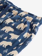 Navy Blue Bear Motionflex Cosy Pyjama Bottoms - Image 6 of 7