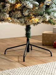 White Lit Snowy 7ft Lit Christmas Tree - Image 3 of 5
