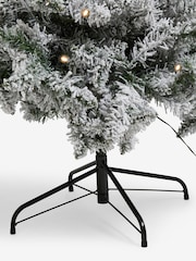 White Lit Snowy 7ft Lit Christmas Tree - Image 4 of 5