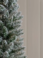 White Lit Snowy 6ft slim Christmas Tree - Image 3 of 6