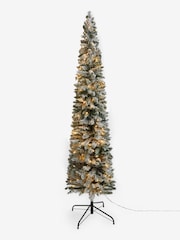 White Lit Snowy 6ft slim Christmas Tree - Image 6 of 6