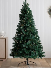 Green Pre Lit Forest Pine 6ft Christmas Tree - Image 2 of 5