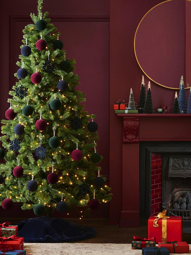 Green Pre Lit Forest Pine 7ft Christmas Tree - Image 1 of 6