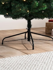 Green Pre Lit Forest Pine 7ft Christmas Tree - Image 4 of 6