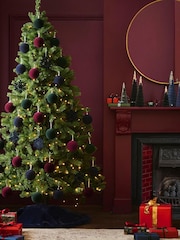 Green Pre Lit Forest Pine 7ft Christmas Tree - Image 5 of 6