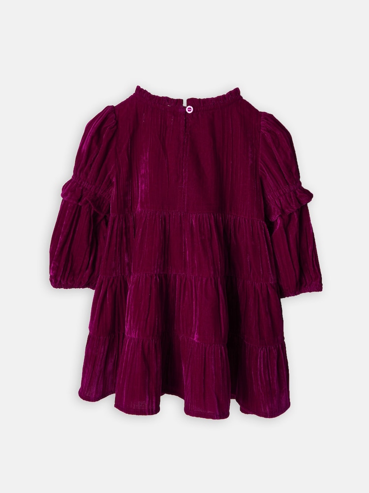Angel & Rocket Maroon Dress - Image 2 of 4