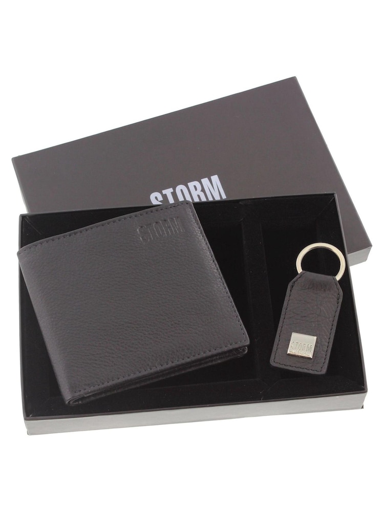 Storm Regency Leather Wallet & Keyring Set - Image 5 of 5