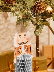 Party Pieces Metallic Nutcracker Christmas Decorations Set - Image 2 of 4