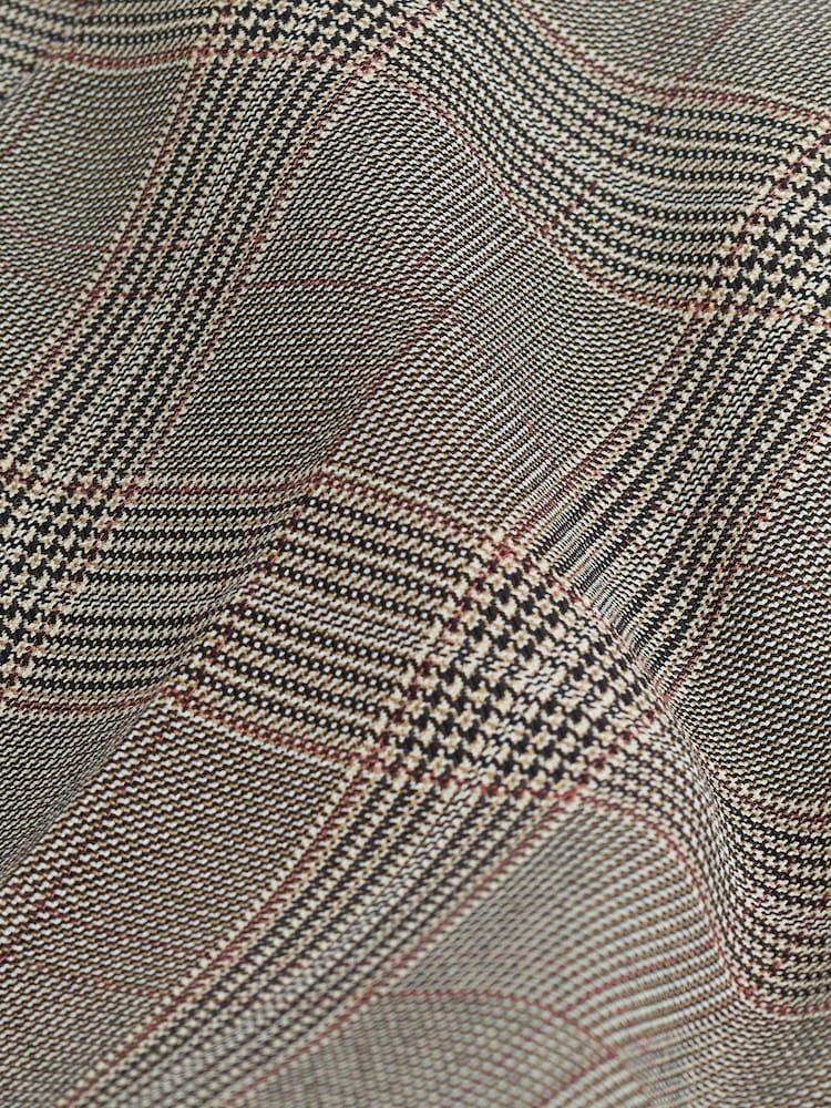 Natural Check Tailored Slim Trousers - Image 7 of 7