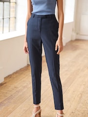 Navy Blue Tailored Stretch Skinny Trousers - Image 4 of 6