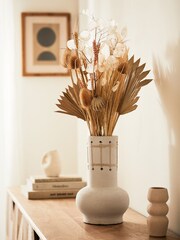 Natural Scandi Weave Detail Vase - Image 1 of 4