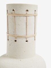 Natural Scandi Weave Detail Vase - Image 2 of 4