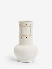 Natural Scandi Weave Detail Vase - Image 3 of 4