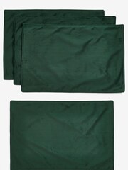 Green Velvet Placemats Set of 4 Placemats - Image 1 of 2