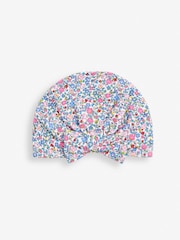 JoJo Maman Bébé Pink Ditsy Ladybird Floral Print Turban - Image 3 of 3
