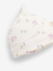 Conejito color crema - Gorro de algodón con estampado para bebé de Jojo Maman Bébé - Imagen 2 de 2