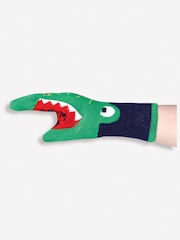 JoJo Maman Bébé Navy 3-Pack Snappy Safari Socks - Image 4 of 4