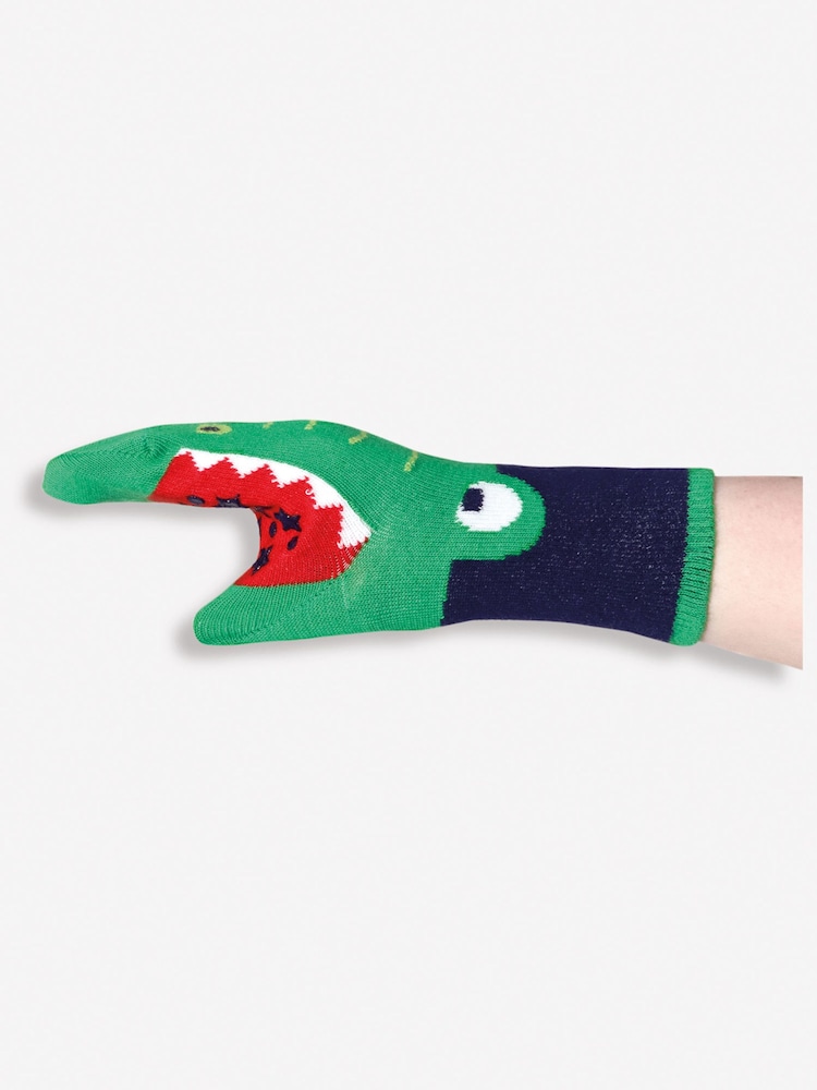 JoJo Maman Bébé Navy 3-Pack Snappy Safari Socks - Image 4 of 4