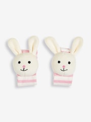 JoJo Maman Bébé Bunny Wrist Soft Rattles - Image 3 of 3