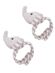 JoJo Maman Bébé Elephant Wrist Soft Rattles - Image 2 of 3