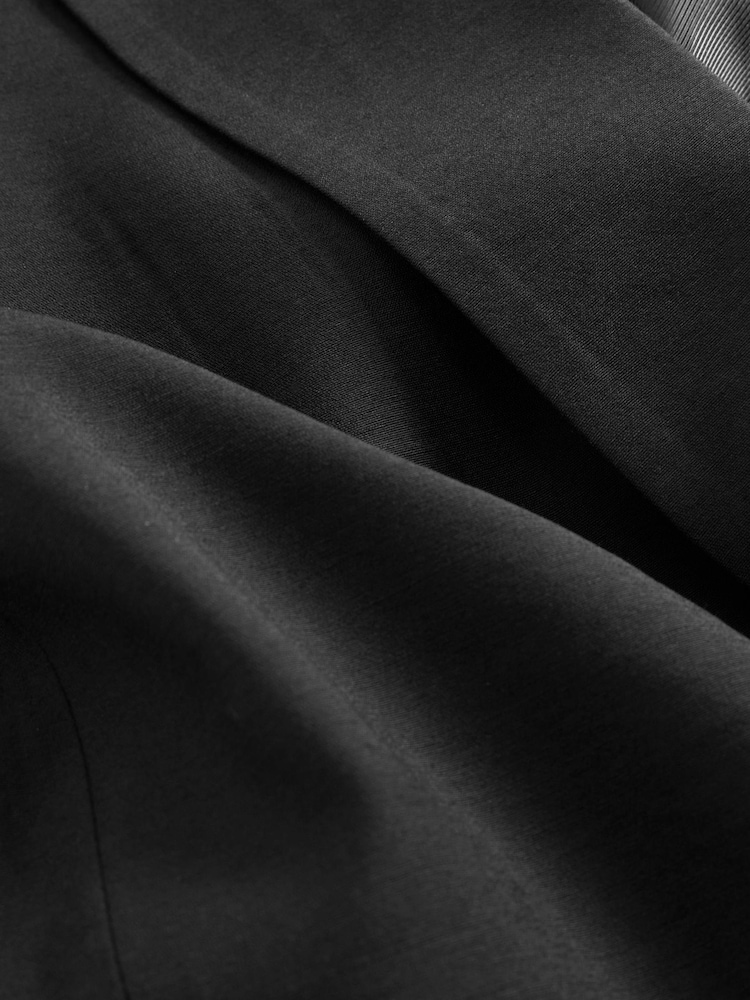 Schwarz - Einreihiger Blazer in Relaxed Fit - Bild 7 von 7