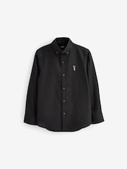 Black Single Oxford Shirt (3-16yrs) - Image 1 of 2
