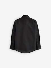Black Single Oxford Shirt (3-16yrs) - Image 2 of 2