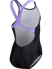 Arena Girls Parrot V-Back Black Swimsuit - Obraz 9 z 9