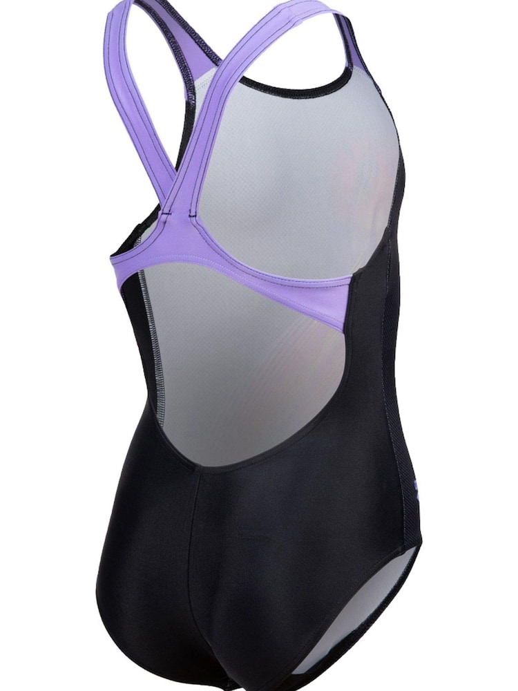Arena Girls Parrot V-Back Black Swimsuit - Obraz 9 z 9