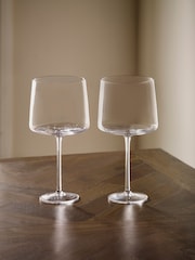 Set van 2 hoekige ginglazen - Image 3 of 4