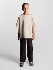 Lyle & Scott Cream Heavy Weight Relaxed T-Shirt - Image 3 of 5