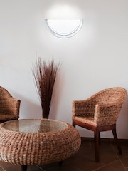 Eglo Silver Planet 1 Semicircular Wall Light - Image 1 of 3