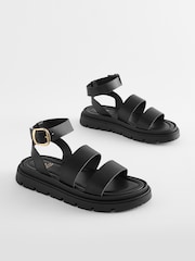 Черный - Сандалии на массивной подошве с ремешком вокруг щиколотки Forever Comfort® - Image 5 of 9