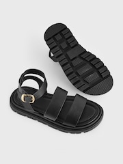 Черный - Сандалии на массивной подошве с ремешком вокруг щиколотки Forever Comfort® - Image 7 of 9
